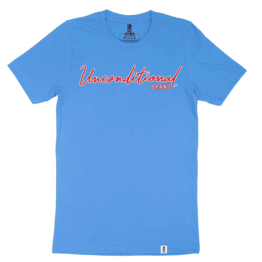 Cursive Logo T-Shirt (Chicago Flag Edition)